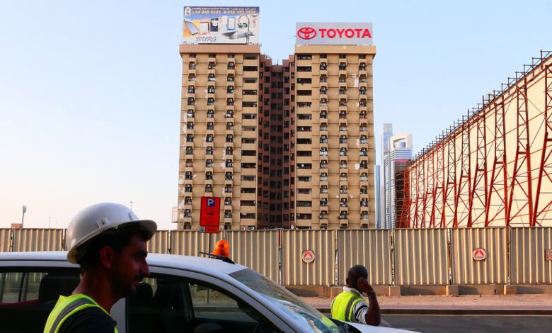 Evacuation of expats from the iconic Toyota Building in Dubai