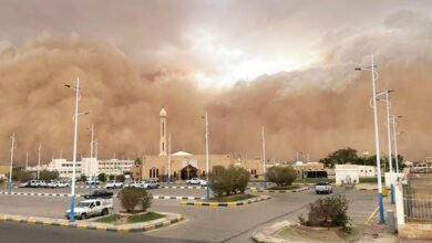 Saudi Arabia dust storm weather warning 2026