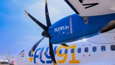 Fly91 ATR 72-600 aircraft owned by Malayali entrepreneur Manoj Chacko
