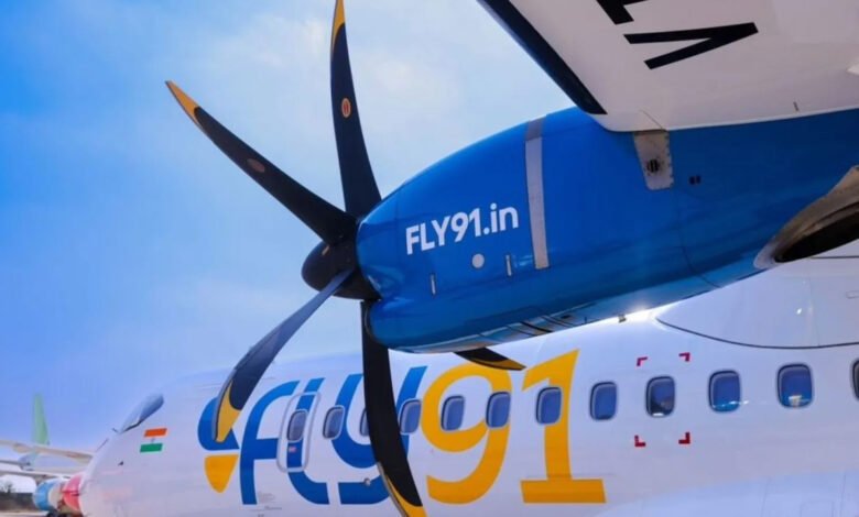 Fly91 ATR 72-600 aircraft owned by Malayali entrepreneur Manoj Chacko